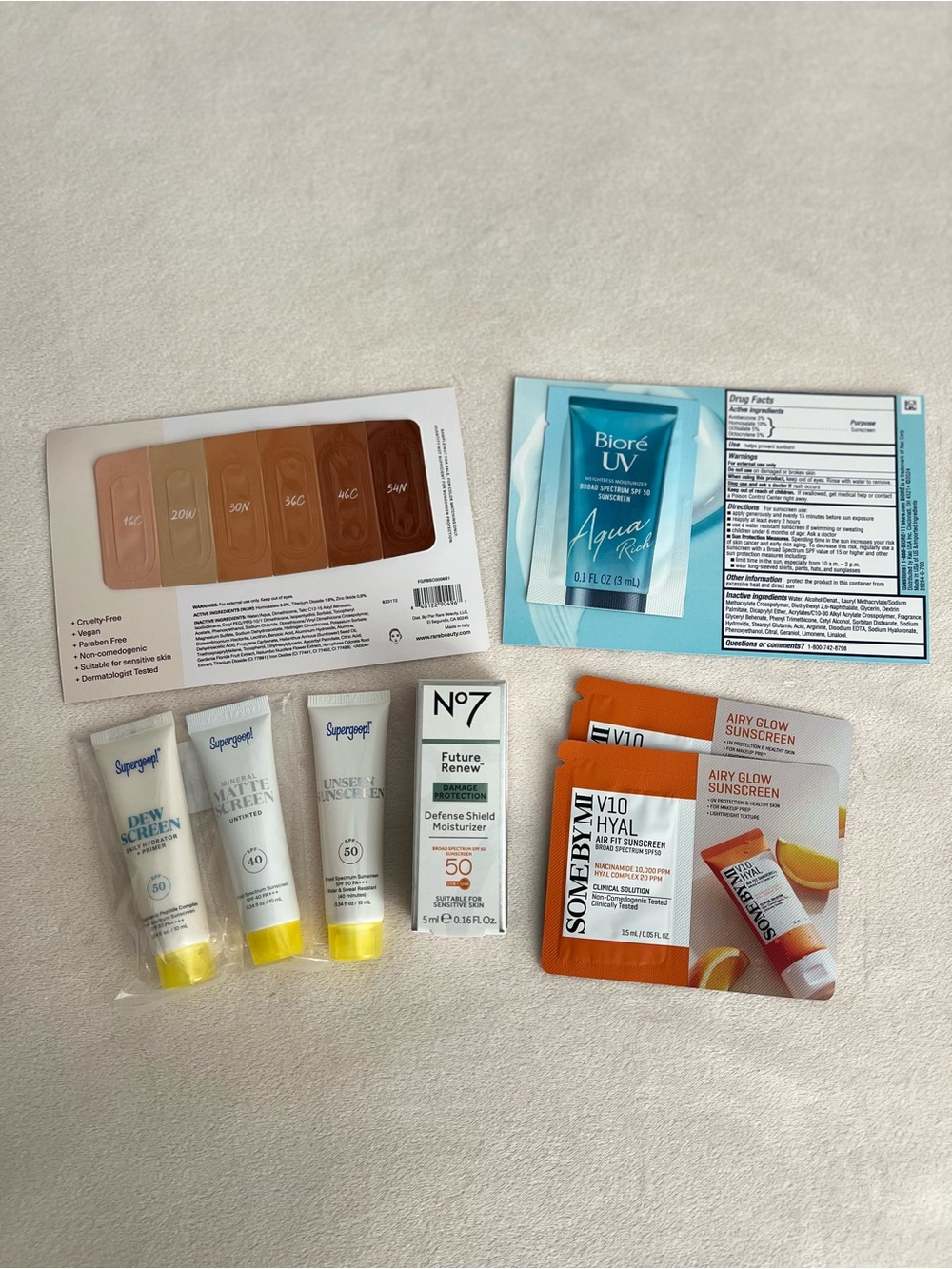 NEW Supergoop! Mini Sunscreen 8 Piece Bundle